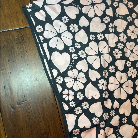 Kate Spade Spade Clover Hearts Caftan pink black coverup dress tunic - Picture 13 of 16